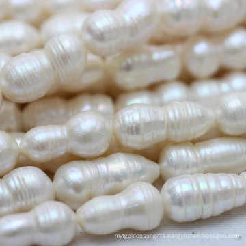 Ringed Large Baroque Cultured Pearl Strands (E190031)